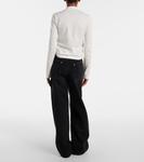 Укороченная хлопковая рубашка Courrèges, Heritage White - фото 3