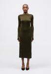 Платье Filippa K SCOOPED BACK DRESS, Dark Khaki/Khaki - фото