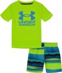 Under Armour Boys Ua Volley Set, Lime Surge Stripe - фото