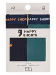 Боксеры Happy Shorts  Jersey Long, бирюзовый/темно-синий - фото 6