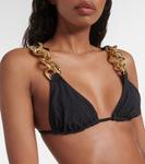 Украшенный лиф бикини с треугольными чашками Same, черный - фото 4