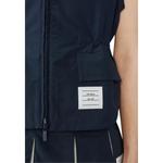 THOM BROWNE Рипстоп безрукавка с капюшоном, Blue - фото 5