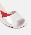 Декоративные кожаные мюли Roger Vivier, Argento - фото 5