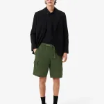 Рипстоп карго шорты LACOSTE, черный - фото 4