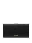Клатч с логотипом VLogo Chain VERSACE, черный - фото 2