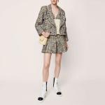 Куртка женская Chanel в клетку, желтый - фото 3