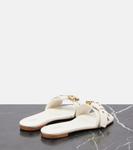 Кожаные шлепанцы Mae Chloé, Eggshell - фото 2