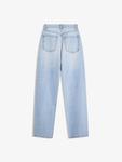 Джинсы с широкими штанинами Bershka, Light blue - фото 2