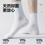 Комплект унисекс носков до середины икры WARRIOR, White+White+White[3 Pack] - фото 8