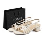 Сандалии с одним ремешком женские FOXER, Beige - фото