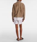 Замшевая полевая куртка Brunello Cucinelli, Cool Brown - фото 3