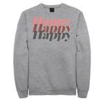 Мужской свитшот Fifth Sun Happy Text Stack Licensed Character - фото