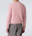 Свитер из смесовой альпаки Auralee, Pink - фото 4