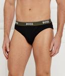 Трусы мужские Boss с цветной резинкой 3 шт, черный - фото