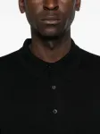 Тонко вязаное поло ALPHA STUDIO, черный - фото 6