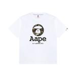 Футболка с принтом логотипа A Bathing APE Aape, белый - фото