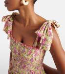 Платье миди triny с цветочным принтом Poupette St Barth, зеленый - фото 4