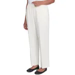 Укороченные брюки с эластичным поясом Alfred Dunner, белый - фото 3