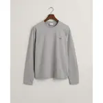 Лонгслив Gant Reg Shield, серый - фото 3