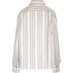 Полосатая рубашка с длинными рукавами Sarlie Acne Studios, белая - фото 3