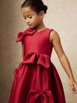 Детское платье Joey Scuba без рукавов с бантом Reiss, Red - фото 2