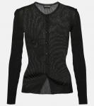 Кардиган рельефной вязки Tom Ford, черный - фото