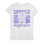 Футболка с рисунком и рисунком «Губка Боб Квадратные Штаны» для девочек 7–16 лет Nickelodeon - фото