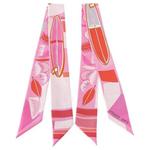 HERMES Шелковый  кашемировый  шарф унисекс pink - фото 6
