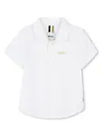 Рубашка поло с вышитым логотипом BOSS Kidswear, белый - фото