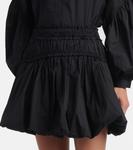 Мини-юбка Nicolette из хлопка Ulla Johnson, Noir - фото 4