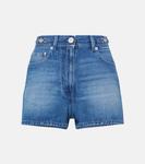 Выцветшие джинсовые шорты Versace, Medium Blue - фото