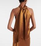 Сирена топ-бюстье из сатина Galvan, Toffee - фото 6