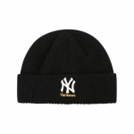 MLB Акриловая шапка-бини унисекс, черный - фото