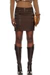 Knwls Коричневая мини-юбка Aria - фото