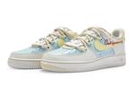 Кроссовки Nike Air Force 1 Skateboard Shoes Women's Low-Top Blue Yellow - фото
