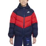 Куртка пуховая Nike для подростков красно-черная - фото 2