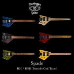 Электрогитара Spade Honey Clear With Floating Tremolo HH Pickups & Stiletto Case - фото 4