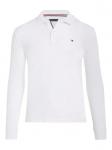 Рубашка поло с вышитым логотипом Tommy Hilfiger Junior, белый - фото