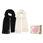 VIVIWELL вязаный шарф унисекс, Бежевый - фото 17