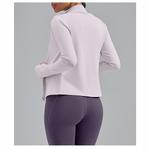 Женский спортивный топ с длинным рукавом и цветными блоками Seoria, Purple - фото 4