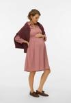 Платье MAMALICIOUS MLJACIA UMSTANDS, Ash Rose/Light Pink - фото 2