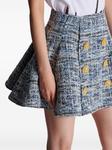 Твидовая юбка Balmain, синий - фото 7