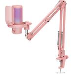 Игровой микрофон FeelWorld VM1-AS USB-C со штангой (розовый) - фото