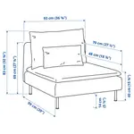 Кресло, тонеруд серый, без подлокотников SÖDERHAMN IKEA - фото 7