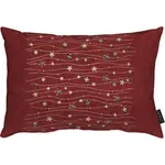 Декоративная подушка 6301 Apelt, Goldfarben, rot + gemustert - фото