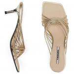 Сандалии женские 73Hours на каблуке, золотой - фото 5