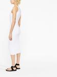 IRO приталенное платье с логотипом, белый - фото 3