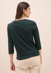 Топ Cecil BASIC V-NECK, Grün/Dark Green - фото 3