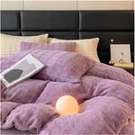 Generic Комплект постельного белья однотонный утолщенный - фото 8