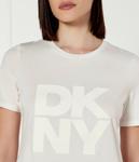 Футболка женская Dkny с принтом, бежевый - фото 4